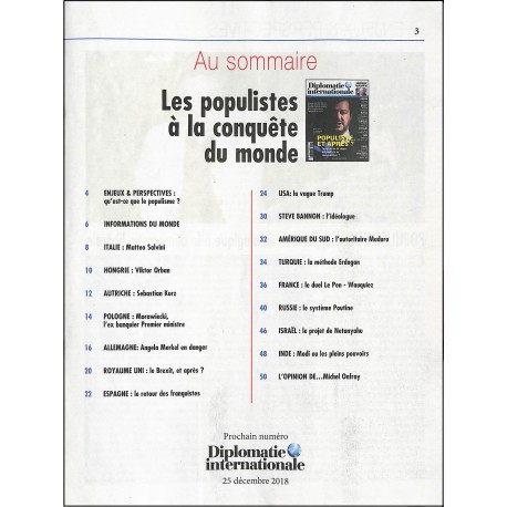 Diplomatie Internationale |Premier Numéro