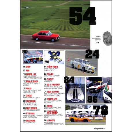 Vintage Racers |Premier Numéro