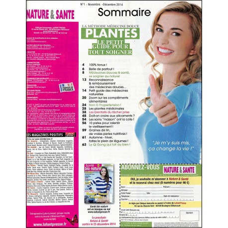 NATURE & SANTE |Premier Numéro