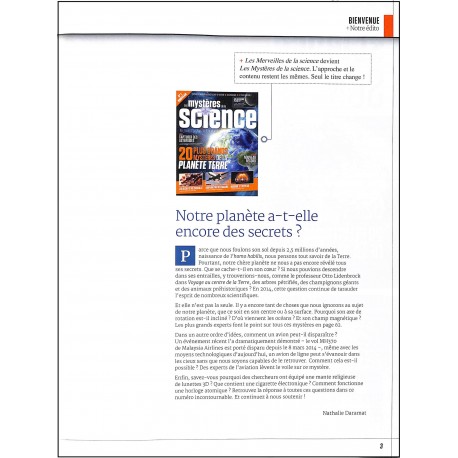 Les mystères de la science |Premier Numéro