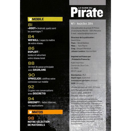 LE GUIDE DU PIRATE |Premier Numéro