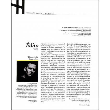 HUMANOÏDE |Premier Numéro