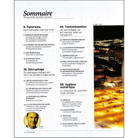 HUMANOÏDE |Premier Numéro