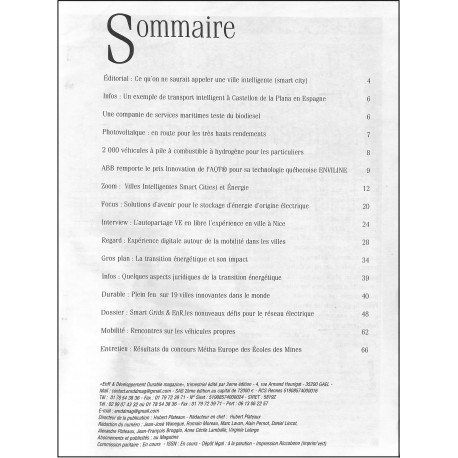 ENR & Développement Durable magazine |Premier Numéro