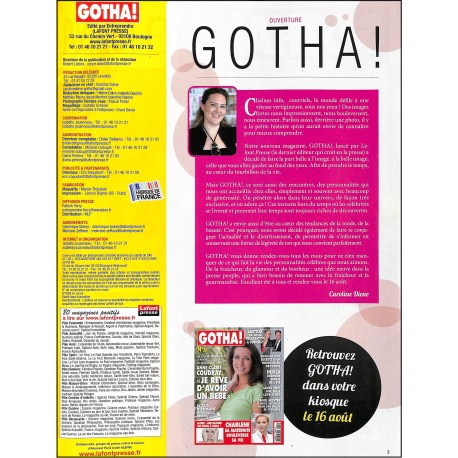 GOTHA |Premier Numéro