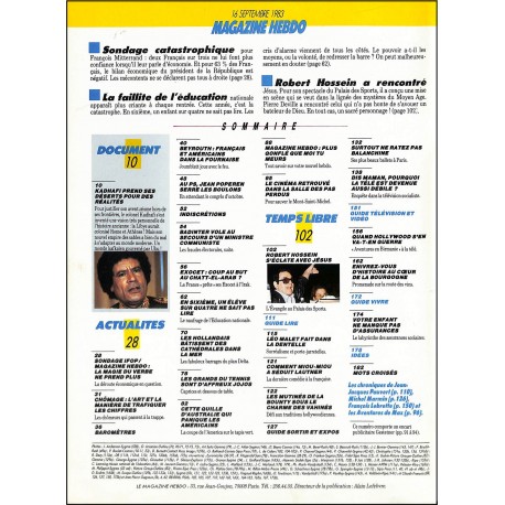 MAGAZINE HEBDO |Premier Numéro