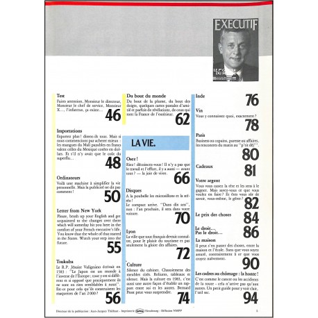 EXECUTIF |Premier Numéro
