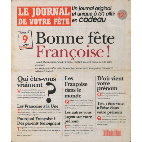 LE JOURNAL DE VOTRE FETE |Premier Numéro