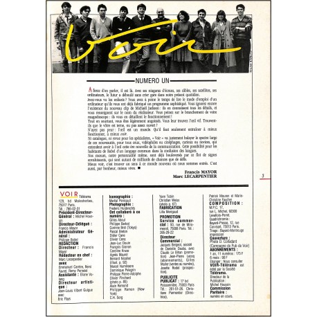 VOIR Télérama |Premier Numéro