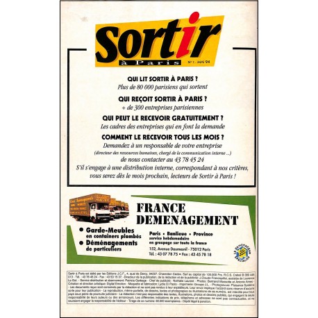 Sortir à Paris |Premier Numéro