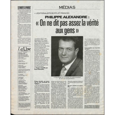 La Une |Premier Numéro