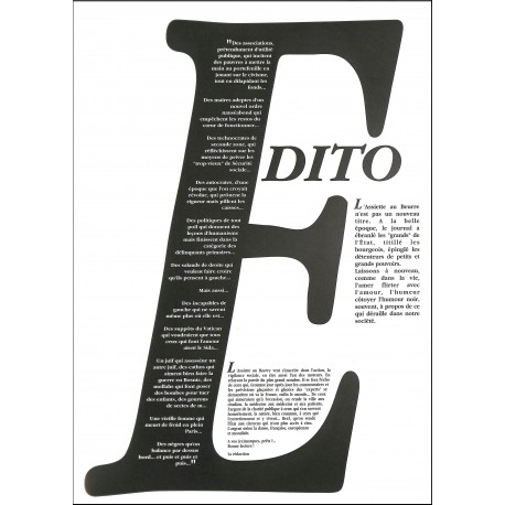 L'assiette au beurre |Premier Numéro