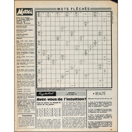 Maxi |Premier Numéro