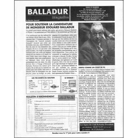 BALLADUR magazine |Premier Numéro