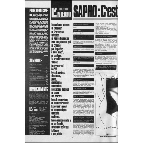 Le journal de L'interdit |Premier Numéro