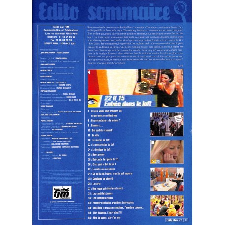 REALITY SHOW |Premier Numéro