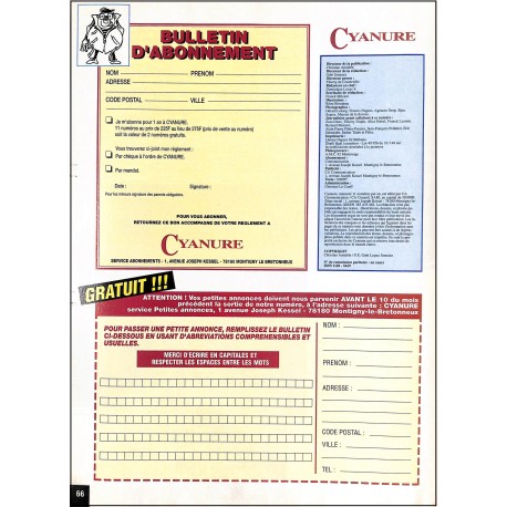 CYANURE |Premier Numéro