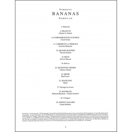 BANANAS |Premier Numéro
