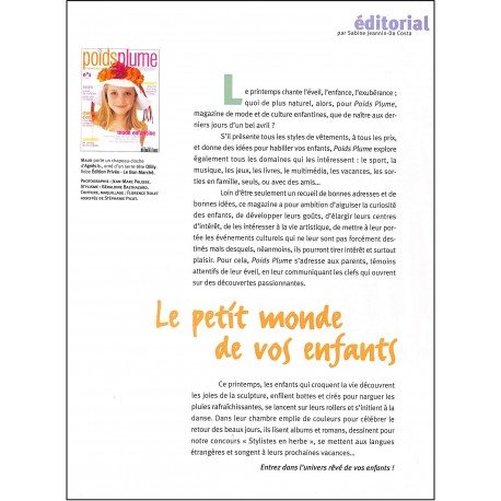 POIDS PLUME magazine |Premier Numéro