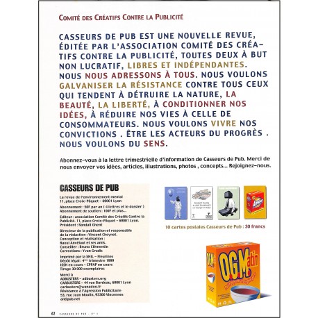 Casseurs de pub |Premier Numéro