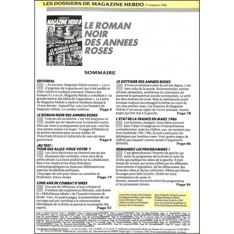 Les dossiers de MAGAZINE HEBDO |Premier Numéro