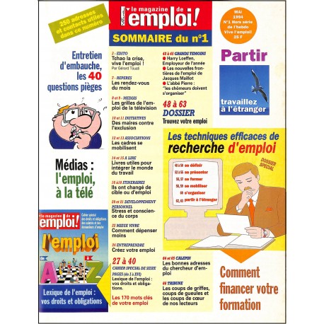 VIVE L'EMPLOI |Premier Numéro