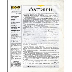 LE CHOC DU MOIS |Premier Numéro 2