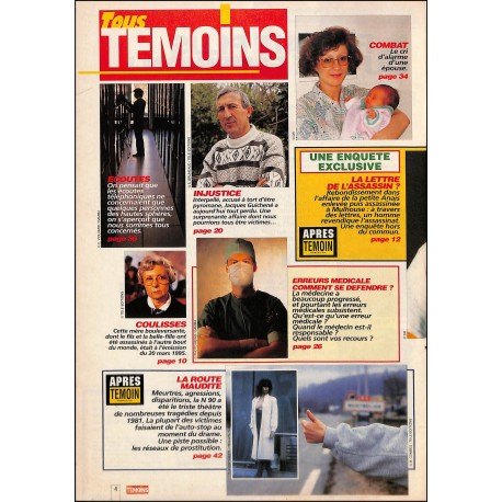 TOUS TEMOINS |Premier Numéro