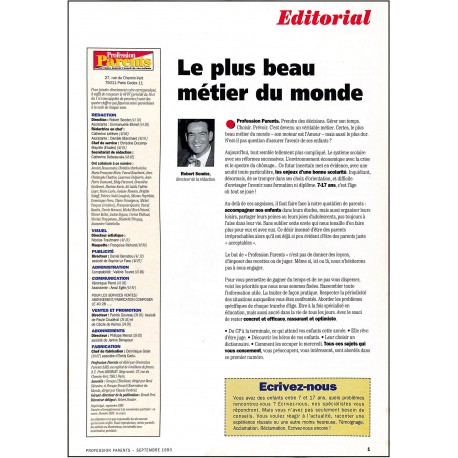 Profession Parents |Premier Numéro