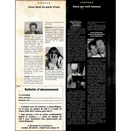 JALONS |Premier Numéro