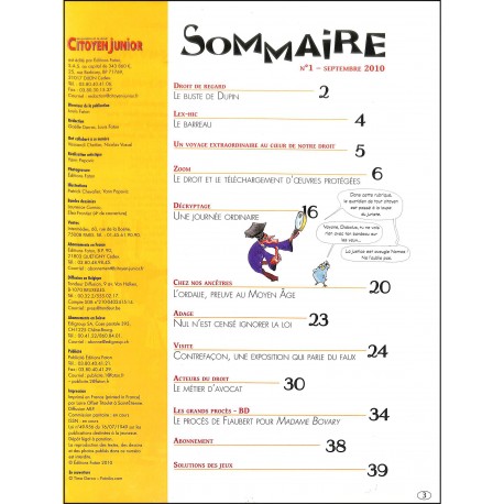 CITOYEN JUNIOR |Premier Numéro