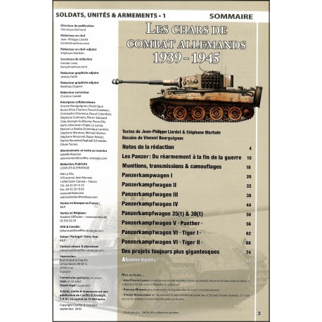 SOLDATS, UNITÉS & ARMEMENTS |Premier Numéro