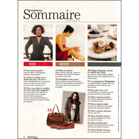 Weight Watchers magazine |Premier Numéro