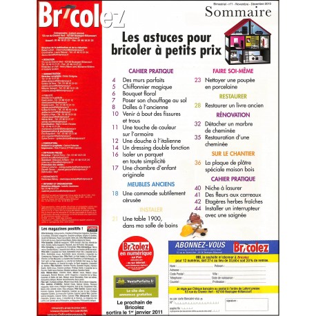Bricolez |Premier Numéro