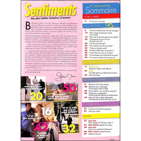Sentiments |Premier Numéro