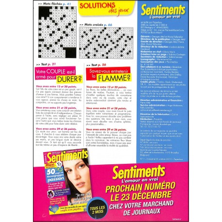 Sentiments |Premier Numéro