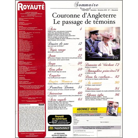 Royauté |Premier Numéro