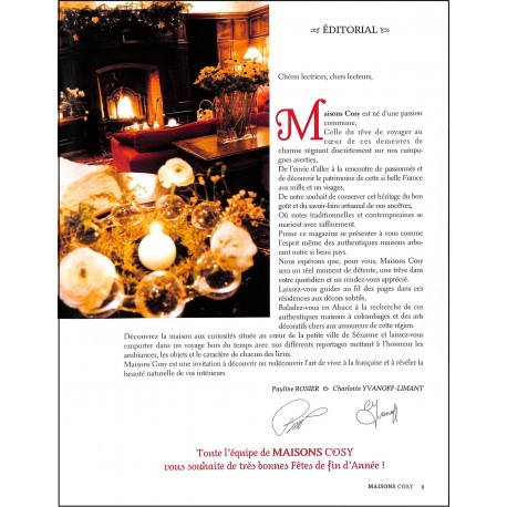 Maisons Cosy |Premier Numéro