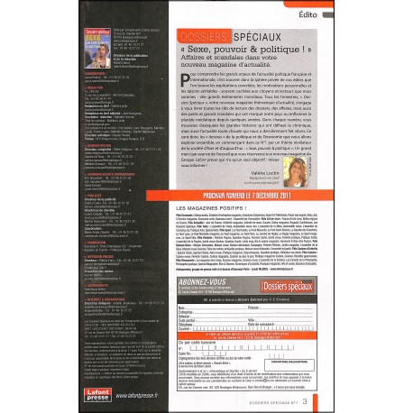 Dossiers spéciaux |Premier Numéro