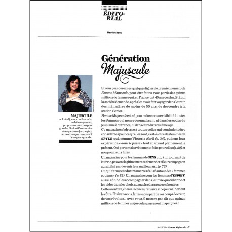 FEMME MAJUSCULE |Premier Numéro