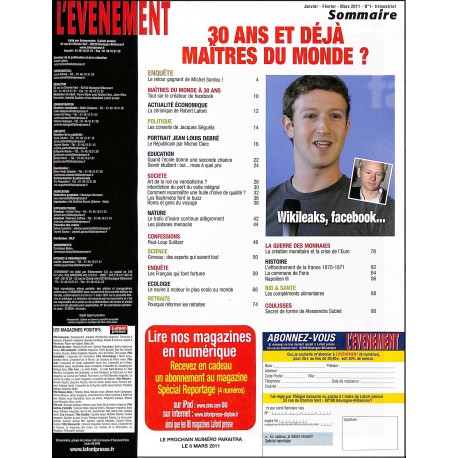 L'EVENEMENT |Premier Numéro