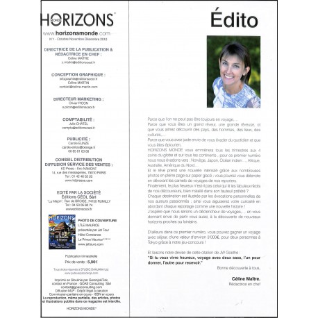 HORIZONS MONDE |Premier Numéro
