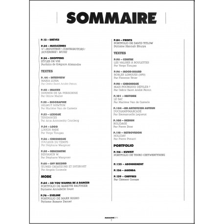 MAGAZINE |Premier Numéro