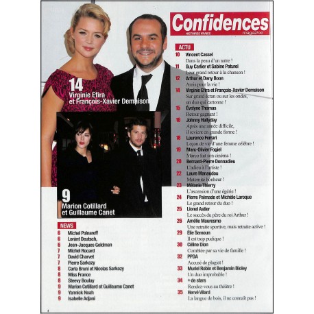 CONFIDENCES MAGAZINE |Premier Numéro