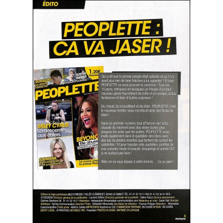 PEOPLETTE |Premier Numéro
