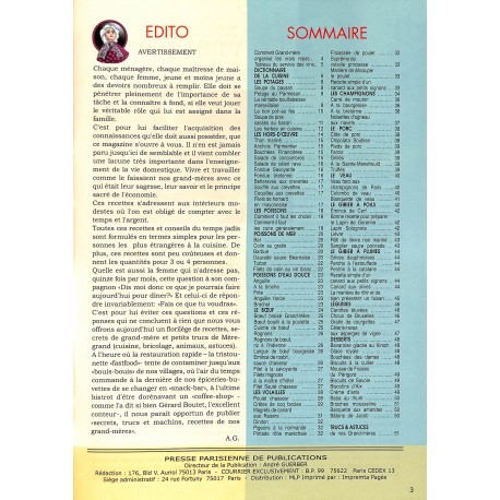 LES VRAIES RECETTES DE NOS GRAND-MERES |Premier Numéro