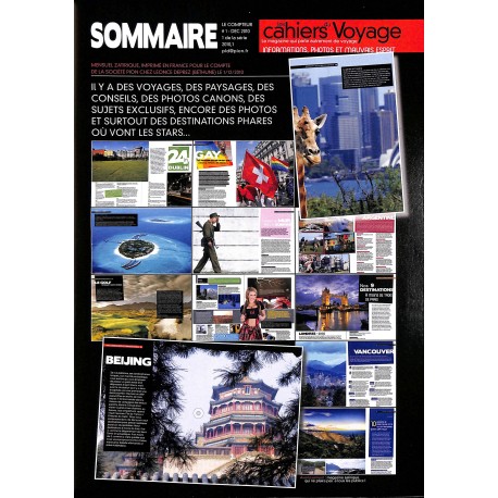 Les cahiers du voyage |Premier Numéro