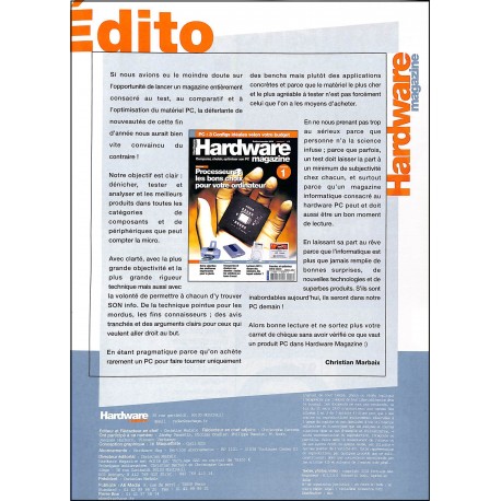 Hardware magazine |Premier Numéro