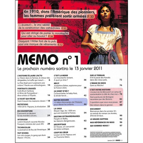 MEMO |Premier Numéro