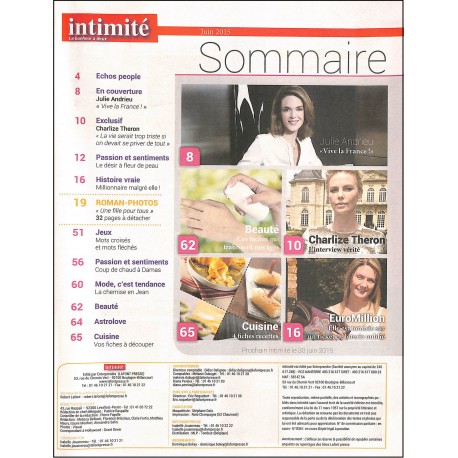 Intimité |Premier Numéro